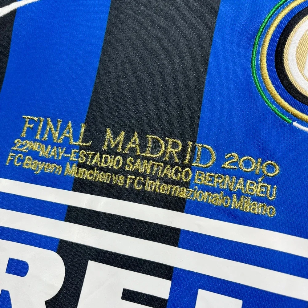 Nike Inter Milan 2010 Champions League Final Sneijder 10 Jersey Long Sleeve L